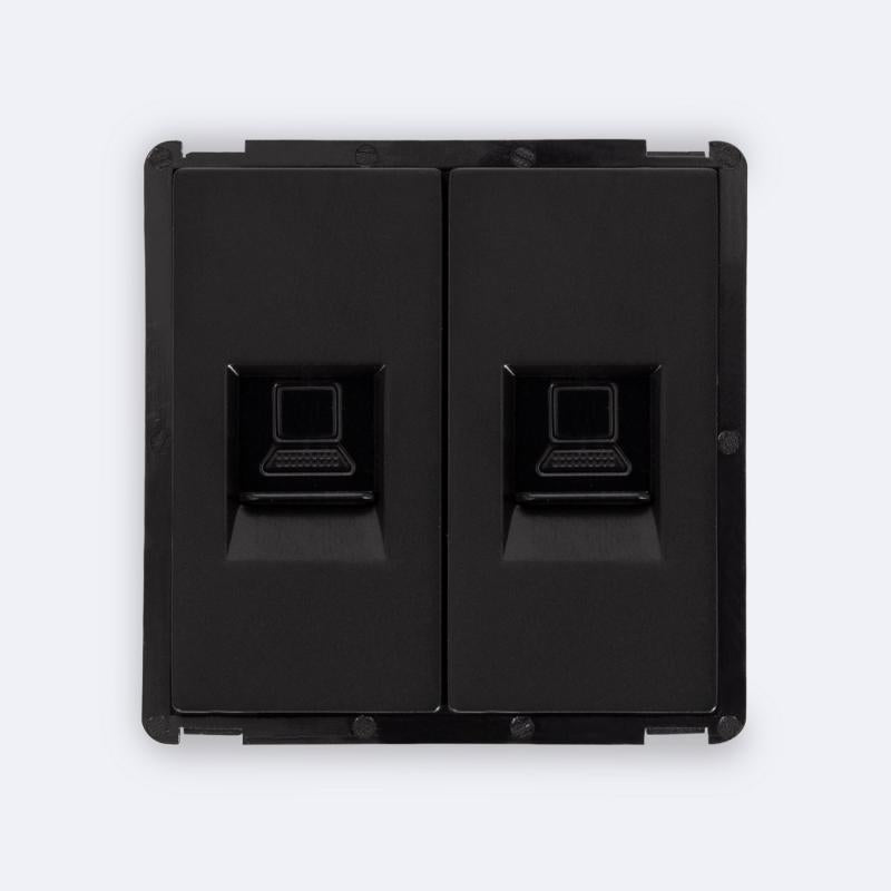 Tomada RJ45 Cat 6 Dupla Internet Modern