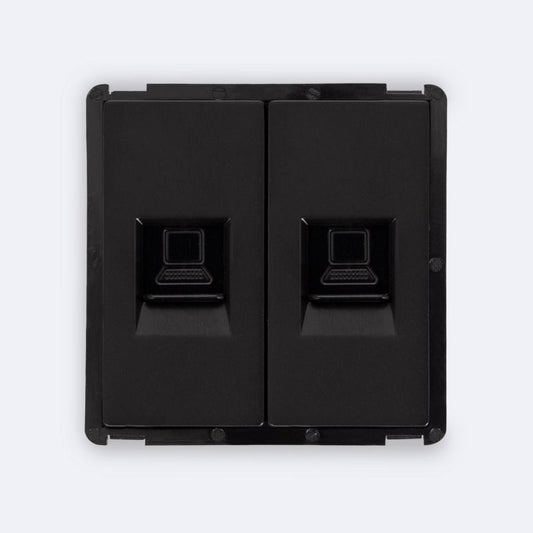 Tomada RJ45 Cat 6 Dupla Internet Modern