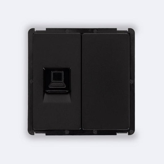 Tomada RJ45 CAT 6 Internet + Tampa Cega Modern
