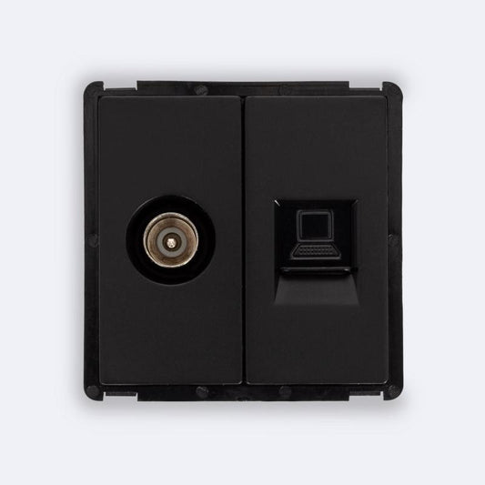 Tomada RJ45 CAT 6 Internet + TV Macho Modern