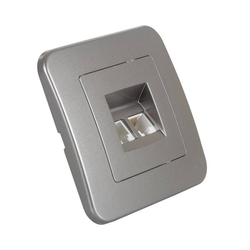 Tomada RJ45 Internet + RJ11 Telefone Clássico