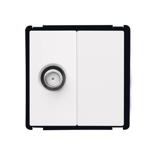 Tomada Satélite + Tampa Cega Modern
