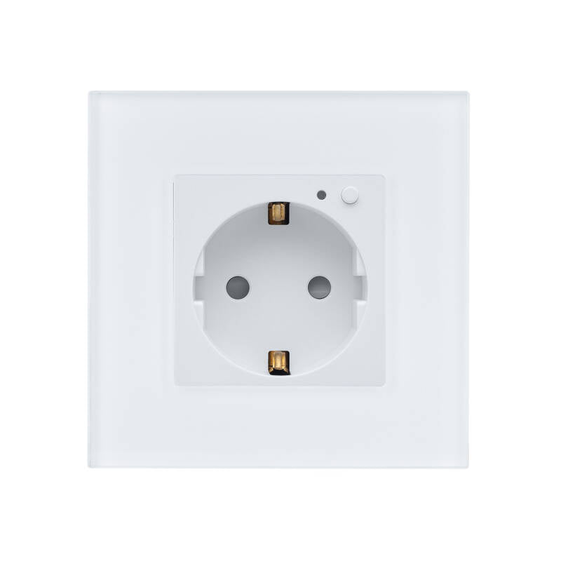 Tomada Tipo F Schuko Wifi com Moldura PC