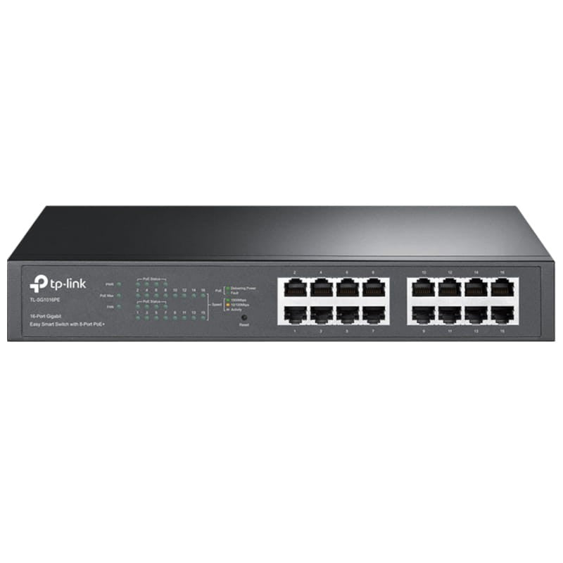TP-Link TL-SG1016PE 16 portas Gigabit 8 portas PoE+ Preto - Switch