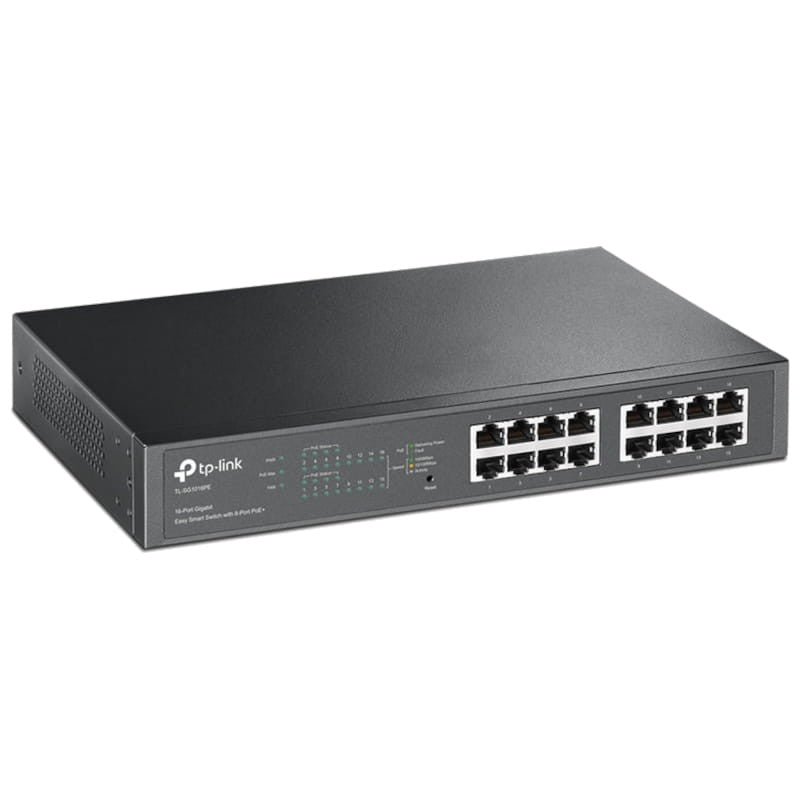 TP-Link TL-SG1016PE 16 portas Gigabit 8 portas PoE+ Preto - Switch
