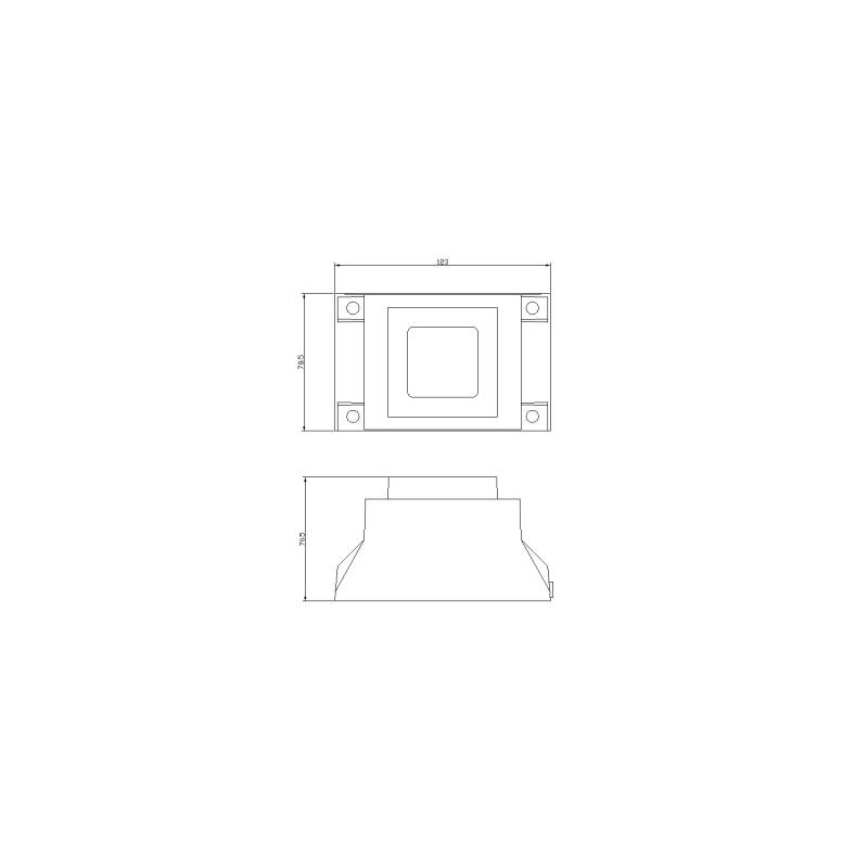 Transformador 12VAC/80W IP68