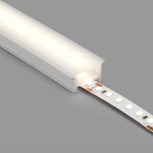 Perfil Neon SFLEX 25x14 Curva Vertical para Fita LED IP20 até 15 mm