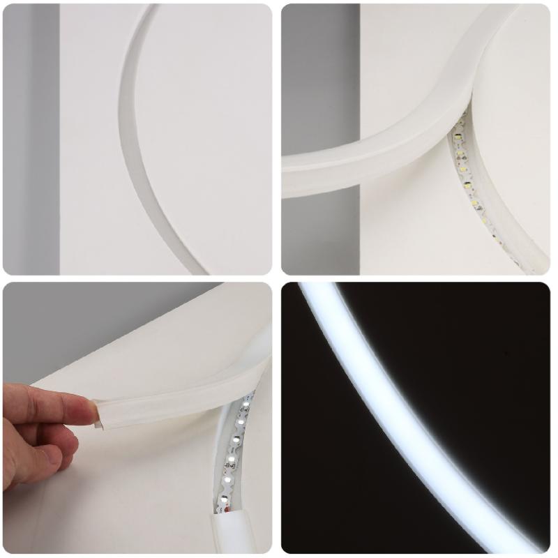 Perfil Neon SFLEX 25x14 Curva Vertical para Fita LED IP20 até 15 mm