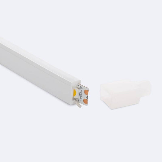 Perfil Neon SLFEX 6x12 Curva Lateral para Fita LED IP20 até 8 mm