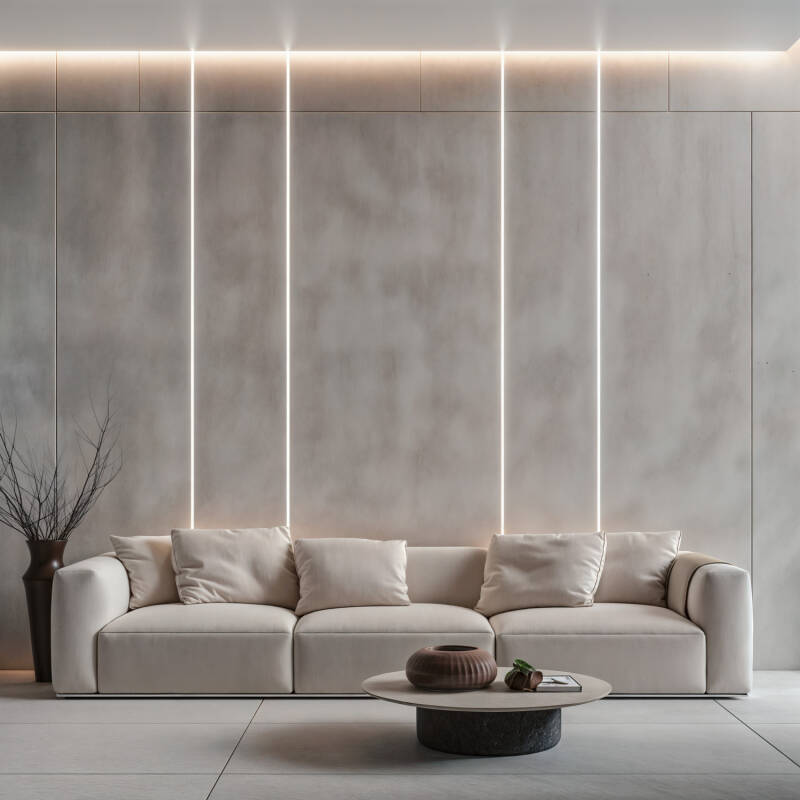Perfil Neon SFLEX 24x18 Semicircular Curva Vertical para Fita LED IP20 até 15 mm