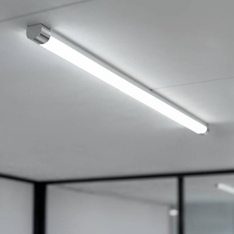 Tubo LED 120cm T8 G13 PC com Detetor de Movimento Radar Desligar Total Conexão Unilateral 18W 140lm/W