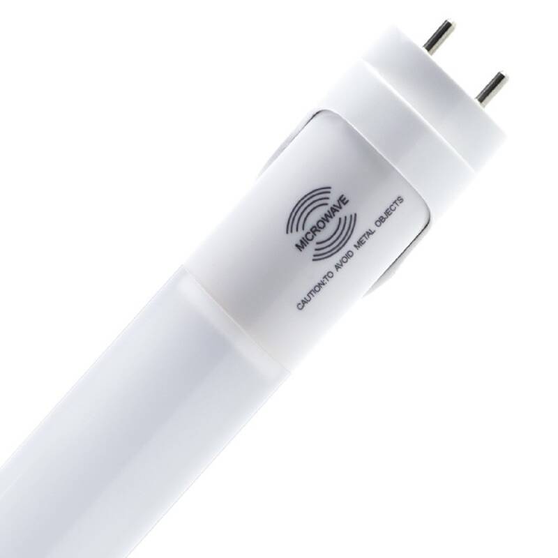 Tubo LED T8 G13 60 cm Alumínio com Detector Movimento Radar Apagado Total Conexão Uni-Lateral 9W 100lm/W