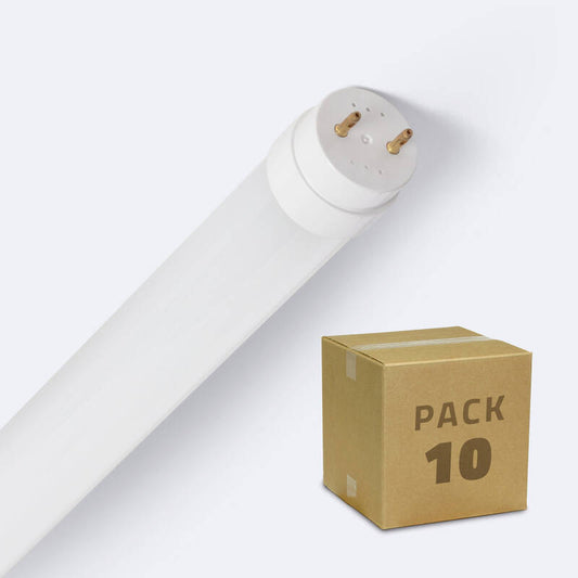 Tubo LED T8 G13 60 cm Vidro Conexão Uni-Lateral 9W 120lm/W (Pack 10 un)