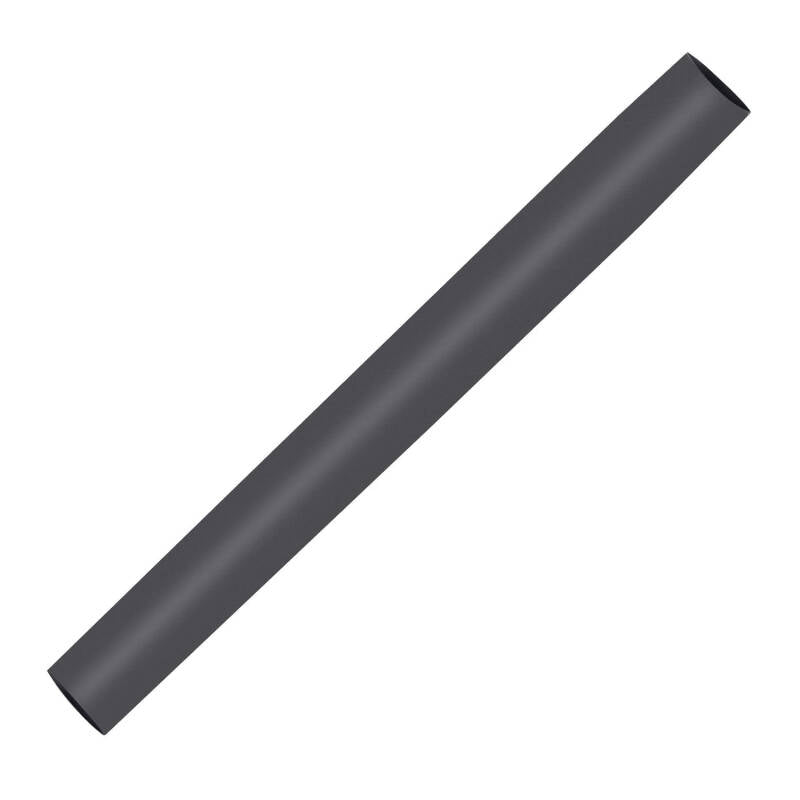 Tubo Termo-Rectráctil Preto Contração 3:1 80mm 1 metro