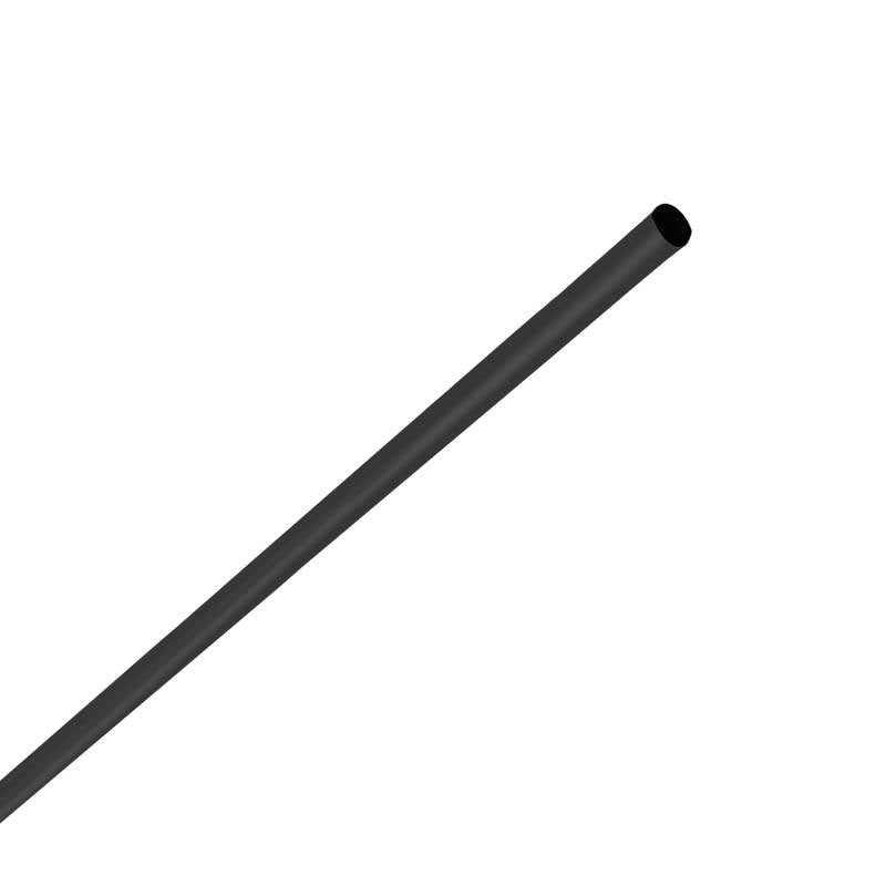 Tubo Termoretráctil Preto Contração 3:1 3mm 1 metro