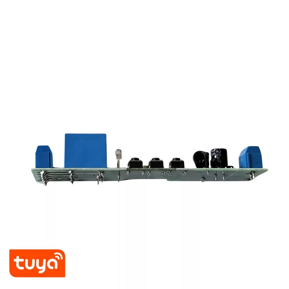 TuyaSmart 2CH 5V-32V AC/DC – Two-gang, Wi-Fi, RF, smart relay com NO/NC contacts