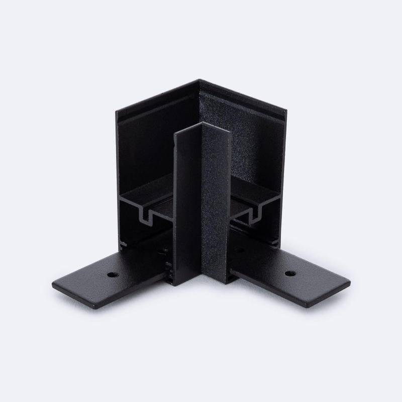 União em L Horizontal para Calha Magnético 25mm SuperSlim Suspensão 48V