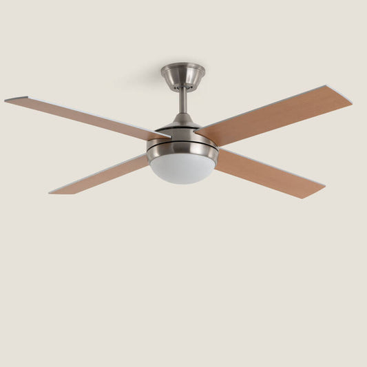Ventoinha de Teto com luz Silenciosa DC com aspas de madeira Navy Evo