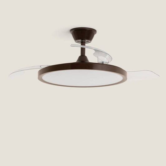 Ventoinha de Teto com luz Silenciosa DC com aspas retráteis Kleon