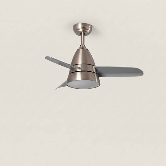 Ventoinha de Teto Silenciosa Industrial Prata 91cm Motor DC