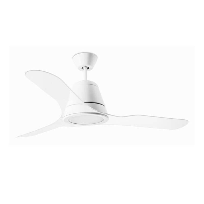 Ventoinha de Teto Silenciosa Tiga Branca 132cm Motor DC LEDS-C4 30-3249-CF-M1