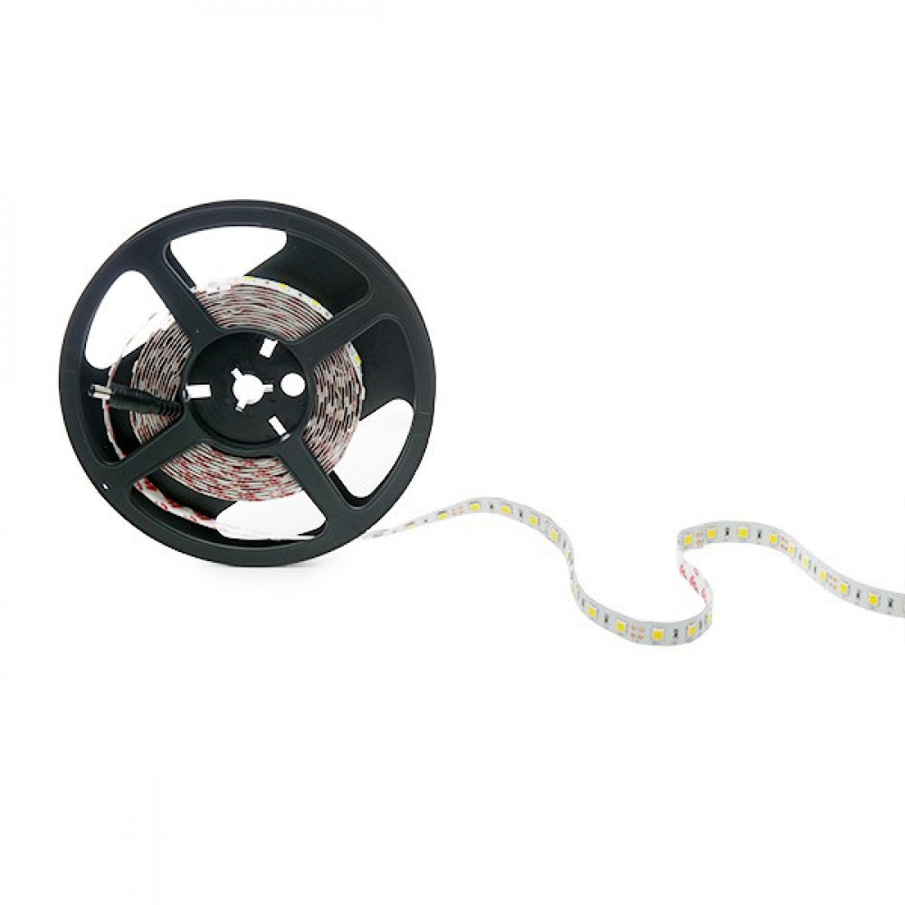 Faixa de 300 LEDs 60W 15.000Lm 6000ºK SMD5252 12VDC IP20 x5M 50.000H-Branco Frio