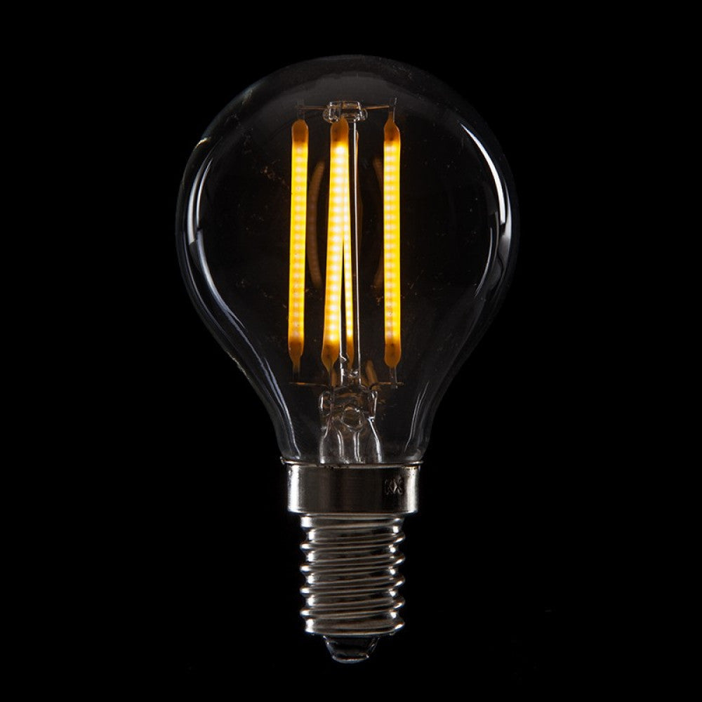 Lâmpada LED E14 4W 288Lm 2000ºK Filamento G45 40.000H
