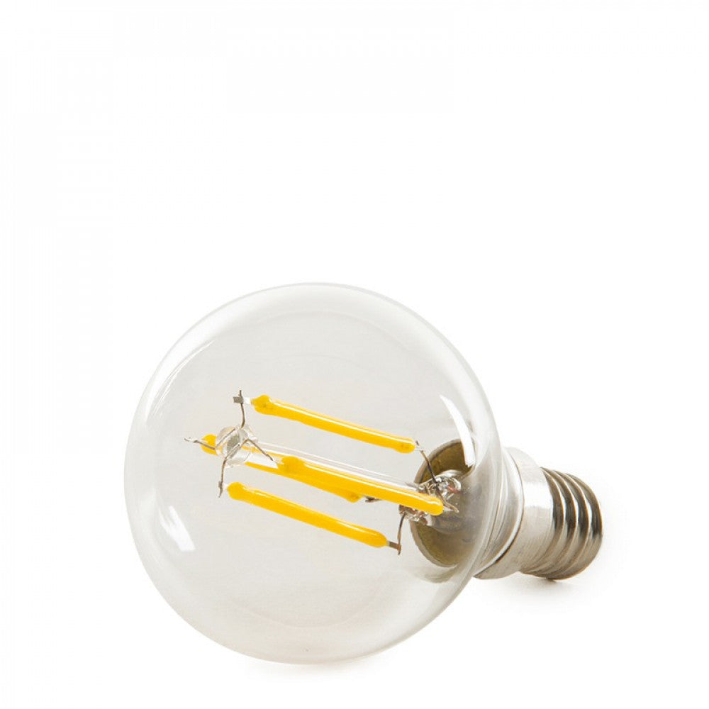 Lâmpada LED E14 4W 288Lm 2000ºK Filamento G45 40.000H