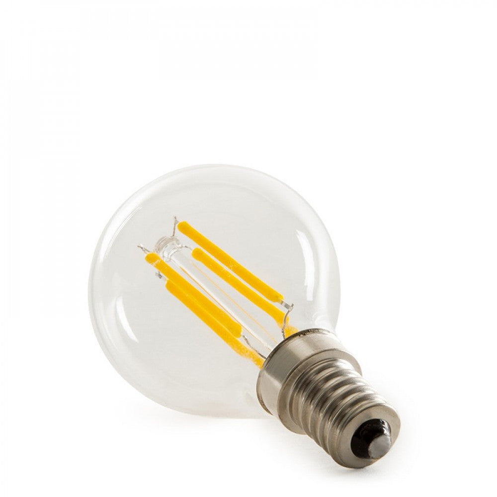 Lâmpada LED E14 4W 288Lm 2000ºK Filamento G45 40.000H
