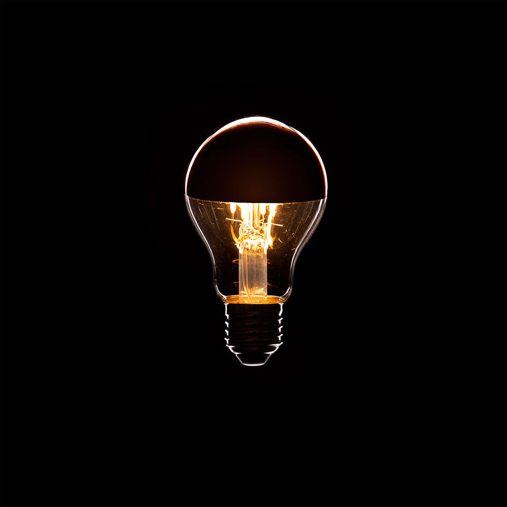 Lâmpada LED E27 4W 273Lm 2000ºK Filamento A6 Refletor Cobre 40.000H