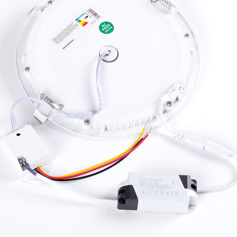 Painel LED 18W 1800Lm 6000ºK Sensor PIR 40.000H
