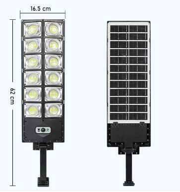 Luz LeD solar com 720LED regulável com controle remoto